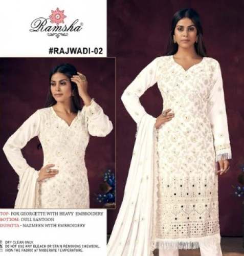 Georgette Pakistani Embroidered Suit 