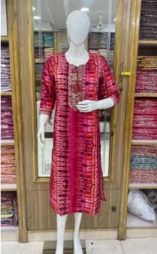 Pink Multi Color Daily Wear Kurti For Women by Dolly Collections