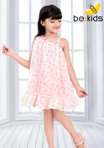 Branded Kids Floral Pink Frock  by Be Kids
