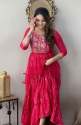 red-flared-gown-for-women