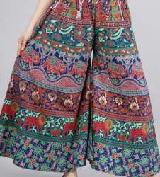 Womanica Brand Printed Palazzo