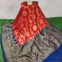 Semi Silk Rich Pallu Banarasi Saree  thumb 1