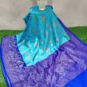 Semi Silk Rich Pallu Banarasi Saree  thumb 3