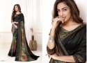 black-linen-saree