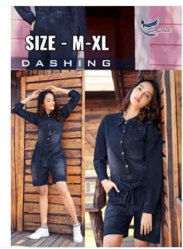 Ladies Casual Wear Denim Dungaree by Suchisri Fashions