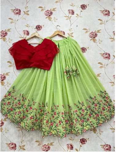 Party Wear Georgette Kids Designer Lehenga by Suchisri Fashions