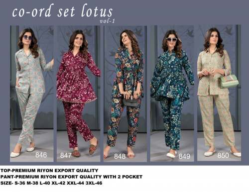 CO-ORD SET LOTUS by Casper Embroidery