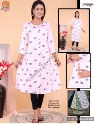 Regular Wear Rayon Printed Kurti 