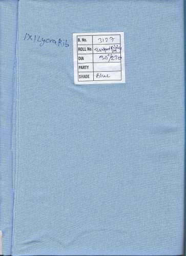 1X1 or 2X2 Cotton or Spandex (Lycra) Rib