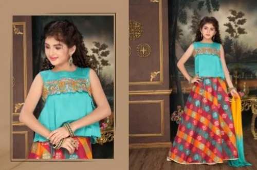 Party Wear Kids Girls Lehenga Choli 