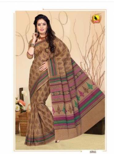 Trendy pure Cotton Saree  by Ashika Sarees Ltd