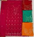 Chanderi cotton Patiyala Style Dress Material  thumb 1