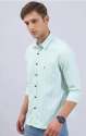 Men Green Stripe Shirt thumb 3