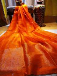 Orange Ball Motif Motka Maslin