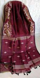 Saw Motif Linen Jamdani