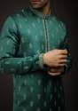 Mens Satin Silk Printed Kurta thumb 1