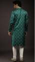 Mens Satin Silk Printed Kurta thumb 2