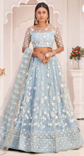Soft Net Lehenga Choli By Kreeva 