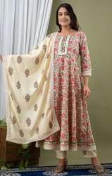 Traditional Jaipuri Print Cotton Salwar Suit 
