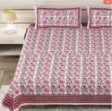 Cotton Hand Print Double Bed Sheet 