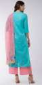Pannkh Blue color Ankle LengthCotton Embroidered Kurtis thumb 3