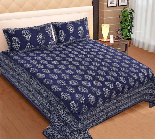 double bed bedsheet  handblock 