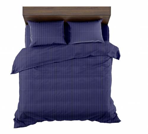Sateen strip Home Décor Bed Sheet double bed 
