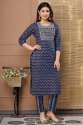 avanta-present-blue-printed-kurti-pant-set