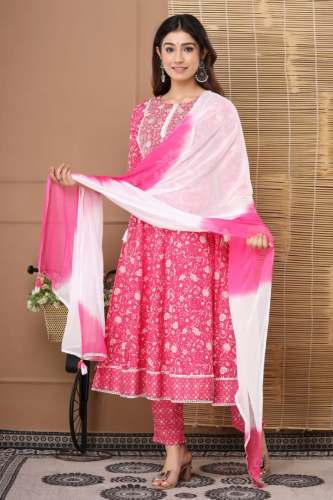 Jaipur Kurti Gharana Present Anarkali Suit  by Avanta India