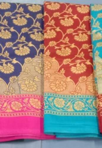 Silk Printed Saree At Wholesale Rate