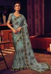 Premium Quality Net Embroidered Saree by Empress 