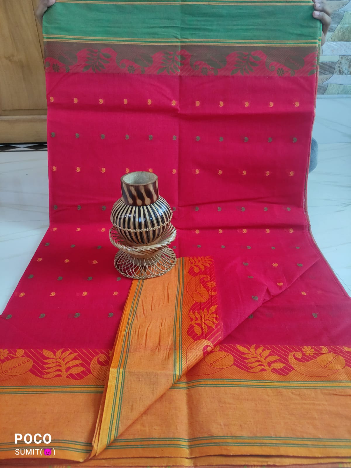 Bengal cotton Tant Saree