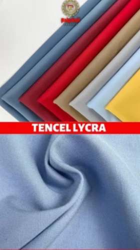 Plain Tencel Knitted Lycra Fabric by Bahubali Fabrics