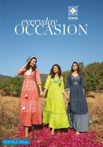 Kiana Everyday Occasion Wholesale Summer Season Gown Catalogue by KIANA FASHION