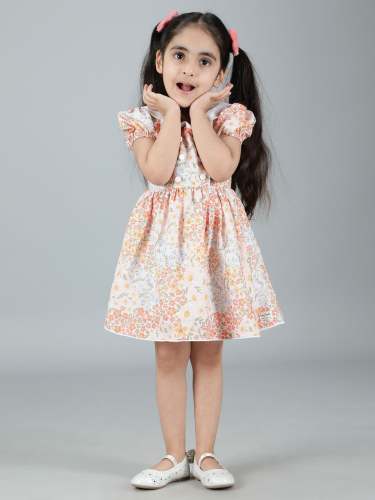 Cambric Cotton Girls Kids Frock by Tiny Twills