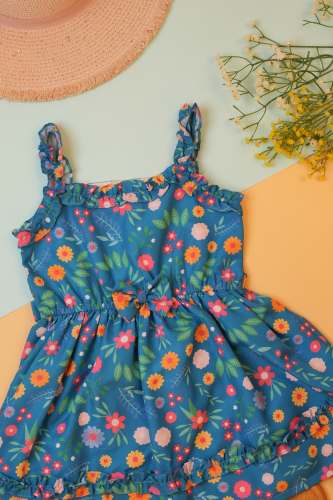 Designer ColorFull Kids Girls Frock