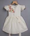 Flower Embroidered Kids Girls Frock thumb 2