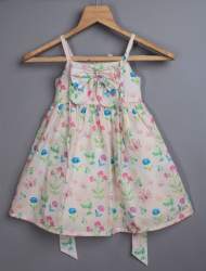 Halter Neck Front Bow Kids Girls frock by Tiny Twills