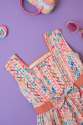 Sleevless Kids Geomatric Print Frock thumb 2