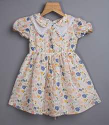 Stylish Kids Girls Rayon Frock by Tiny Twills