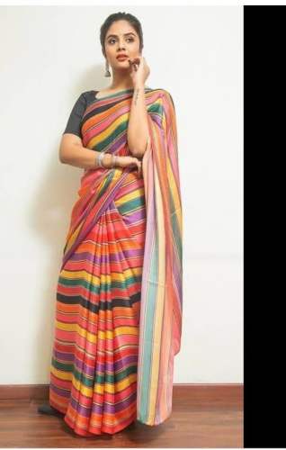 Celebrity special Premium Georgette Crochet saree