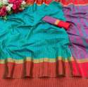designer-art-silk-small-zari-chex-saree-with-contrast-blouse