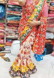 Fancy Gota Kinari Traditional Patola silk Saree