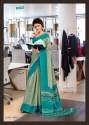 Italian Crepe Silk Uniform Saree  thumb 1