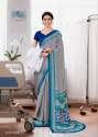 Italian Crepe Silk Uniform Saree  thumb 10