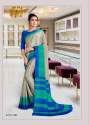Italian Crepe Silk Uniform Saree  thumb 11