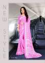 Italian Crepe Silk Uniform Saree  thumb 13