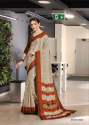 Italian Crepe Silk Uniform Saree  thumb 6