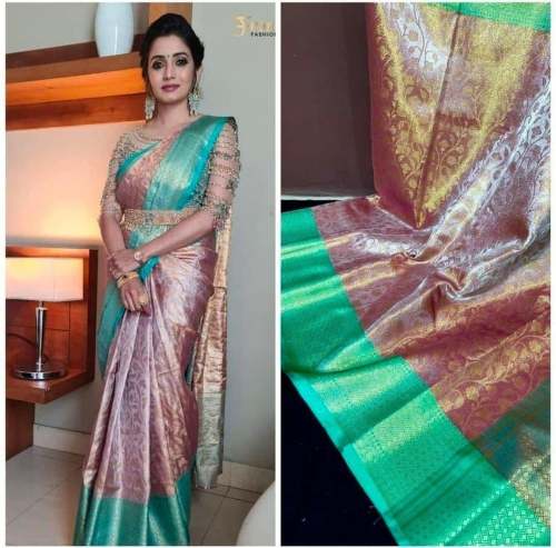 Soft Lichi Silk Rich Pallu Jacquard Saree 
