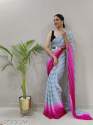 Stylish Ceala Moss Chiffon Party wear Saree thumb 4